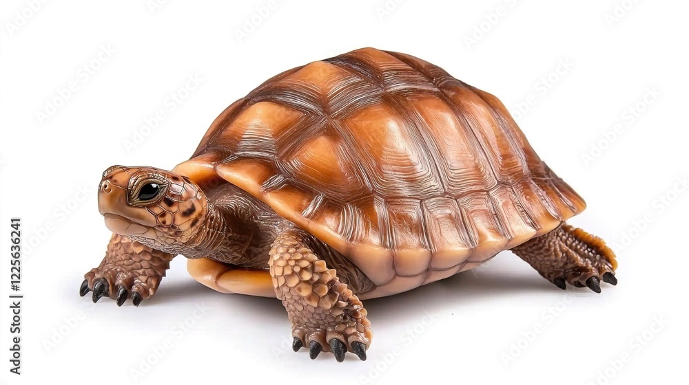 Fototapeta premium Realistic Turtle Figurine with Detailed Shell and Textured Skin