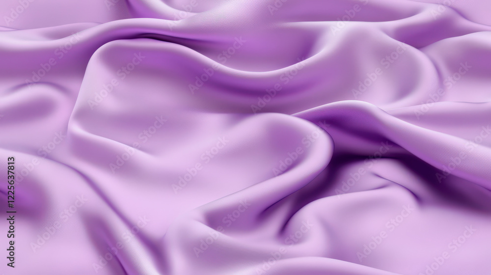 Obraz premium Soft Lilac Silk Fabric Texture with Flowing Design for Backgrounds