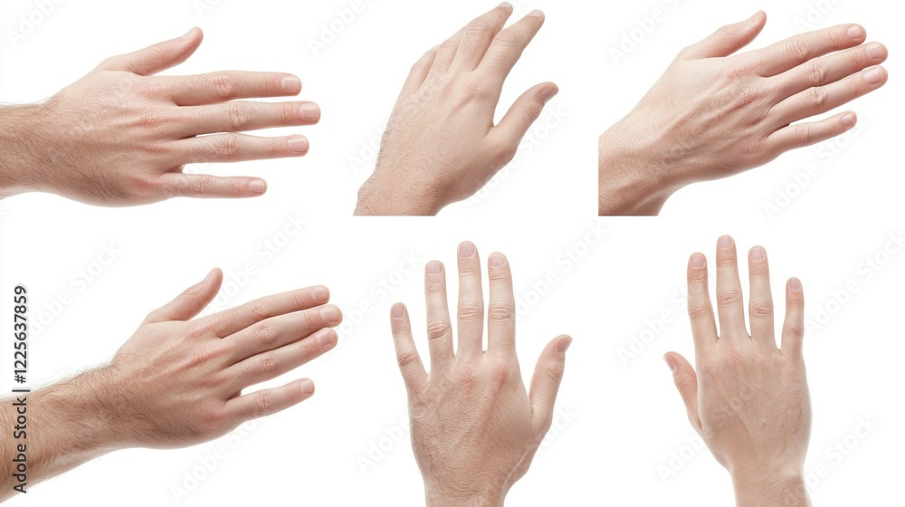 Diverse Hand Gestures Displayed in Various Natural Positions Diverse Hand Gestures Displayed in Various Natural Positions