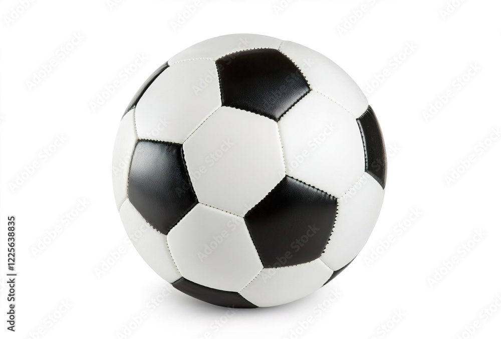 Classic Black and White Soccer Ball Isolated on White Background Classic Black and White Soccer Ball Isolated on White Background