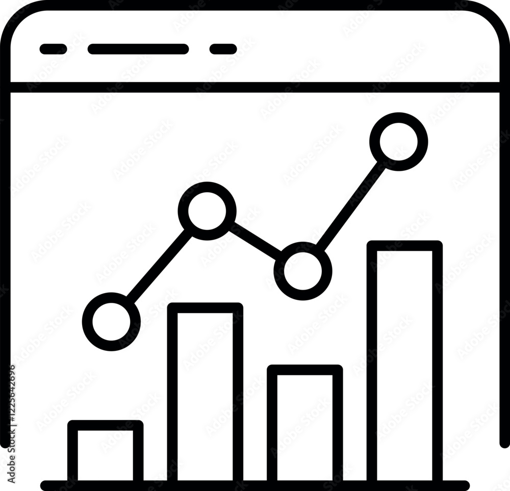 Analytics line editable icon set. Containing data analytics, graph visualization, dashboard metrics, report, financial, seo analytics, and more. Vector illustration Analytics line editable icon set. Containing data analytics, graph visualization, dashboard metrics, report, financial, seo analytics, and more. Vector illustration