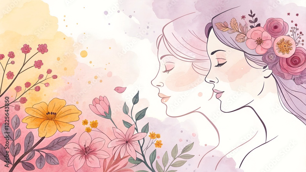 Floral Portraits of Women Floral Portraits of Women