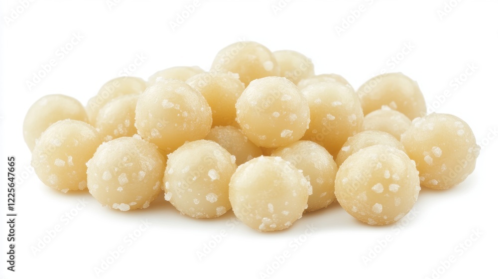 Pile of Sweet Round Confectionery Treats with Sugar Coating