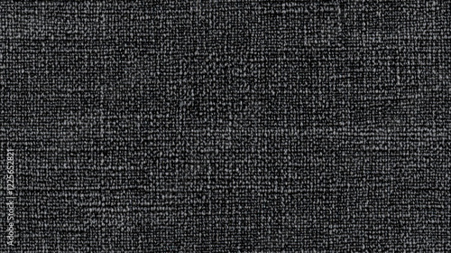 Charcoal Gray Tweed Fabric Texture - Seamless Background