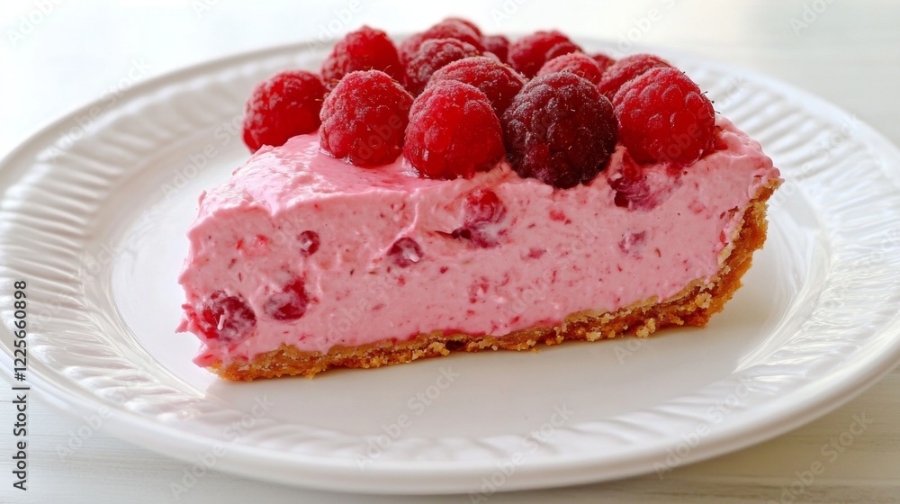 A Slice of Raspberry Delightful Pink Tart