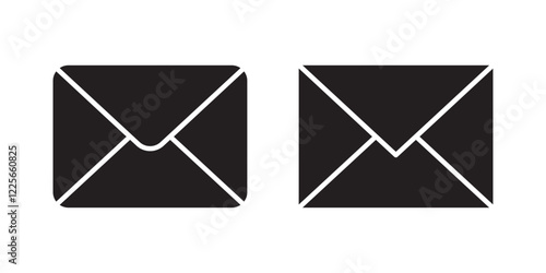 Mail icon set. email icon vector. E-mail icon. Envelope illustration. envelopes, notifications, communication, messaging apps, websites, and graphic design