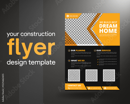 construction flyer design-flyer design-construction corporate flyer-building flyer-
erection flyer.