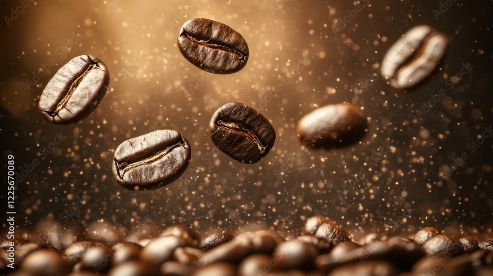 Coffee Beans in Motion: A Stunning Visual Feast