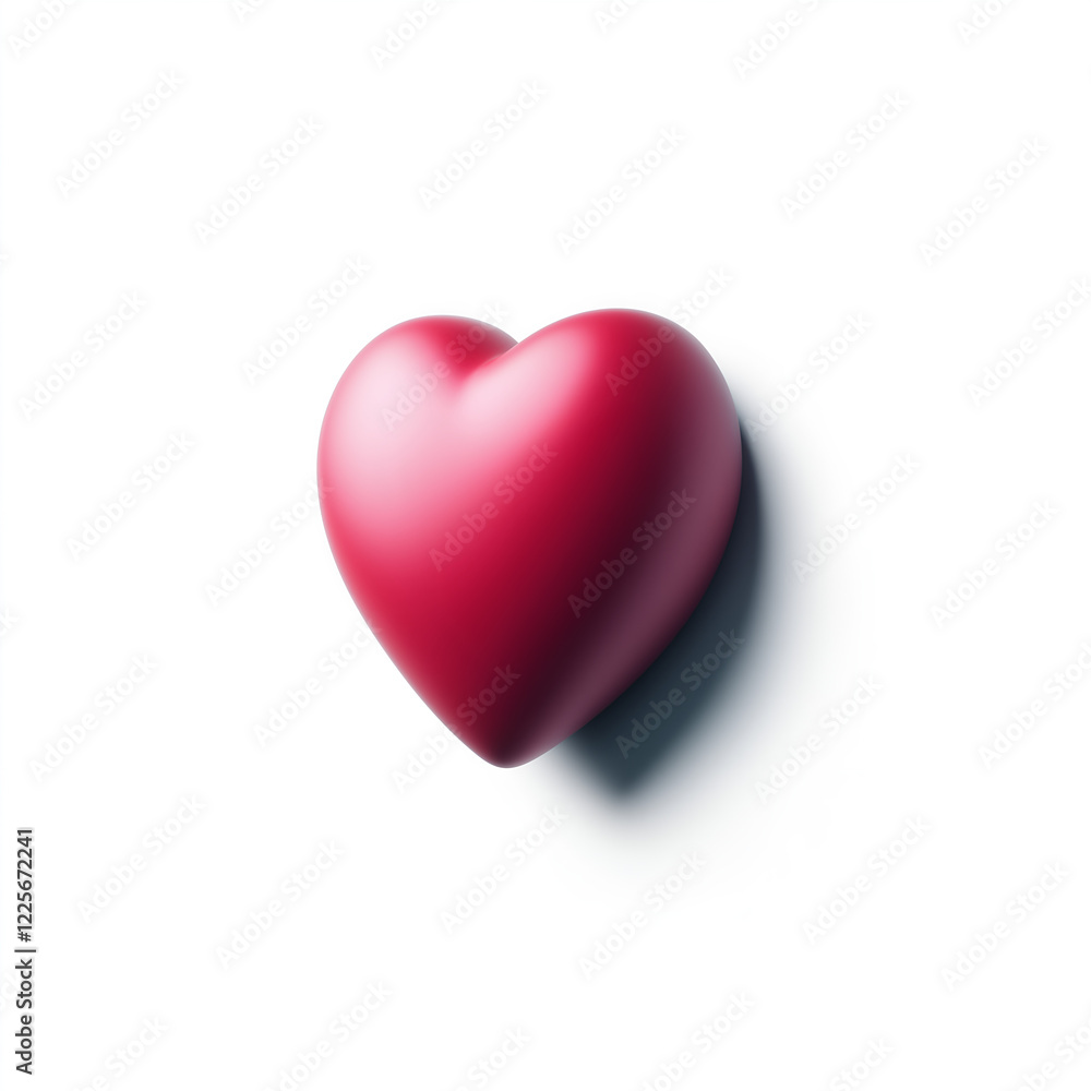 Cute Heart Emoji on Transparent and White Background Cute Heart Emoji on Transparent and White Background