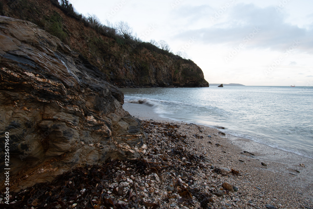 Fototapeta premium Porthpean Beach, the South Cornish Coast