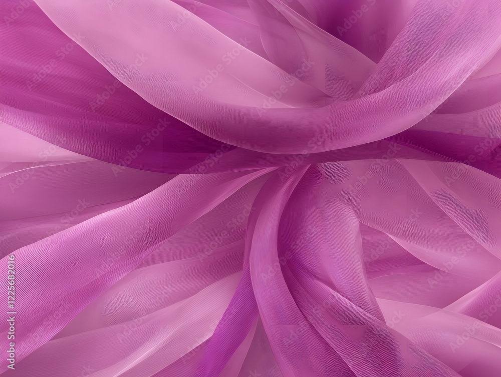 Fototapeta premium Abstract Purple Silk Fabric Swirls Elegant Draped Texture Background