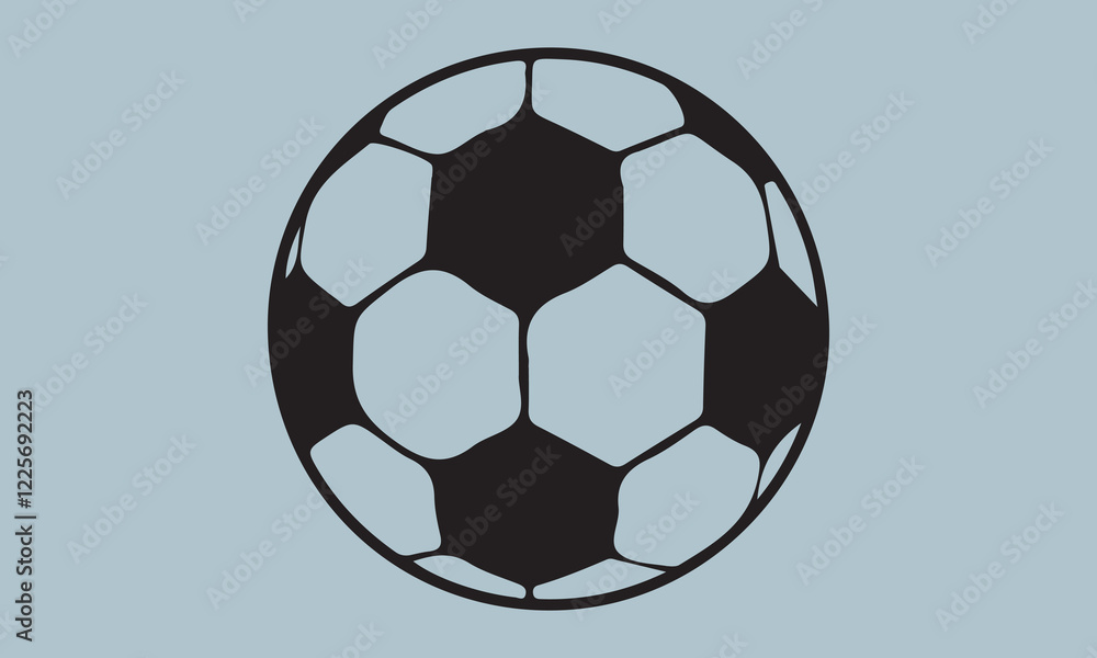 Obraz premium soccer ball silhouette vector 'soccer, sport, illustration, vector, athlete, cut out, playing, design element, kicking, people, scoring, soccer ball, collection, man, adult, in silhouette, physical ac