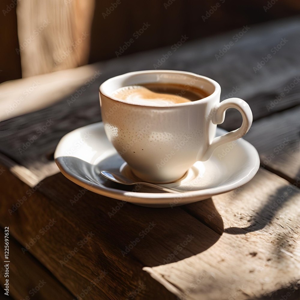 cup of coffee table latte wood fresh cup of coffee table latte wood fresh