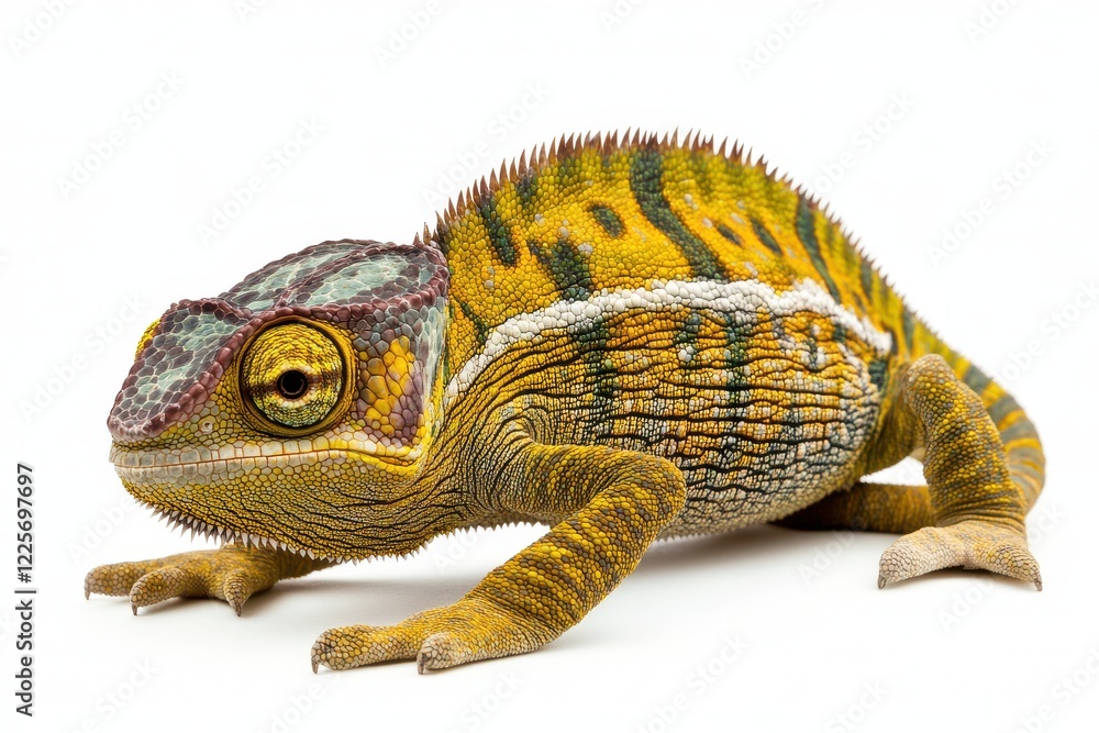 Obraz premium Chameleon isolated on white background