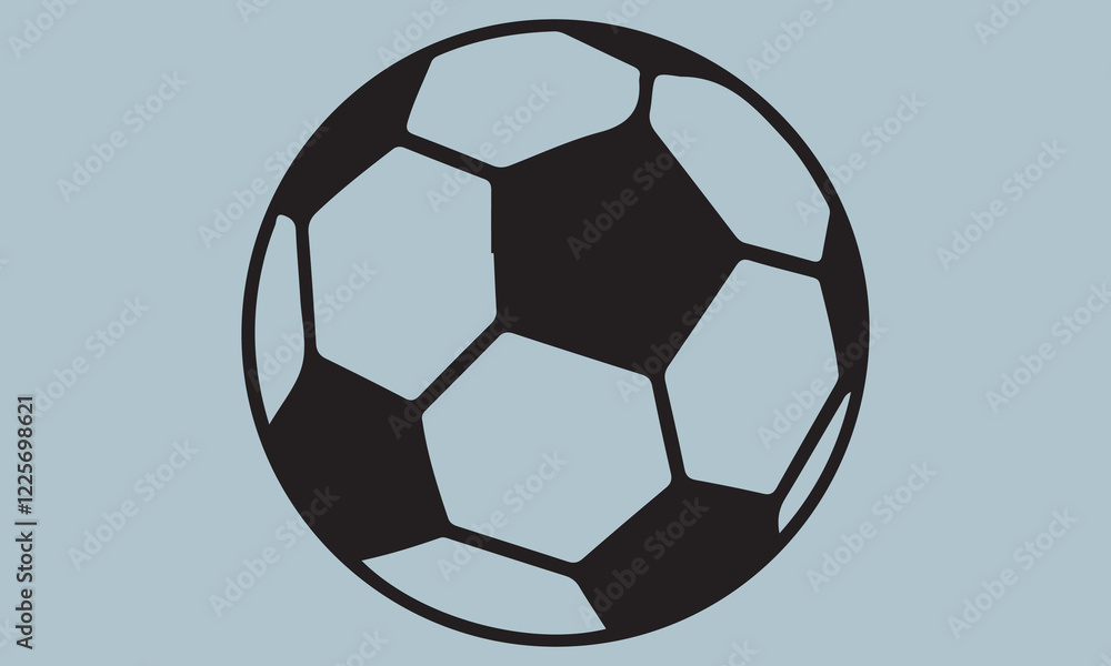 Obraz premium soccer ball silhouette vector 'soccer, sport, illustration, vector, athlete, cut out, playing, design element, kicking, people, scoring, soccer ball, collection, man, adult, in silhouette, physical ac