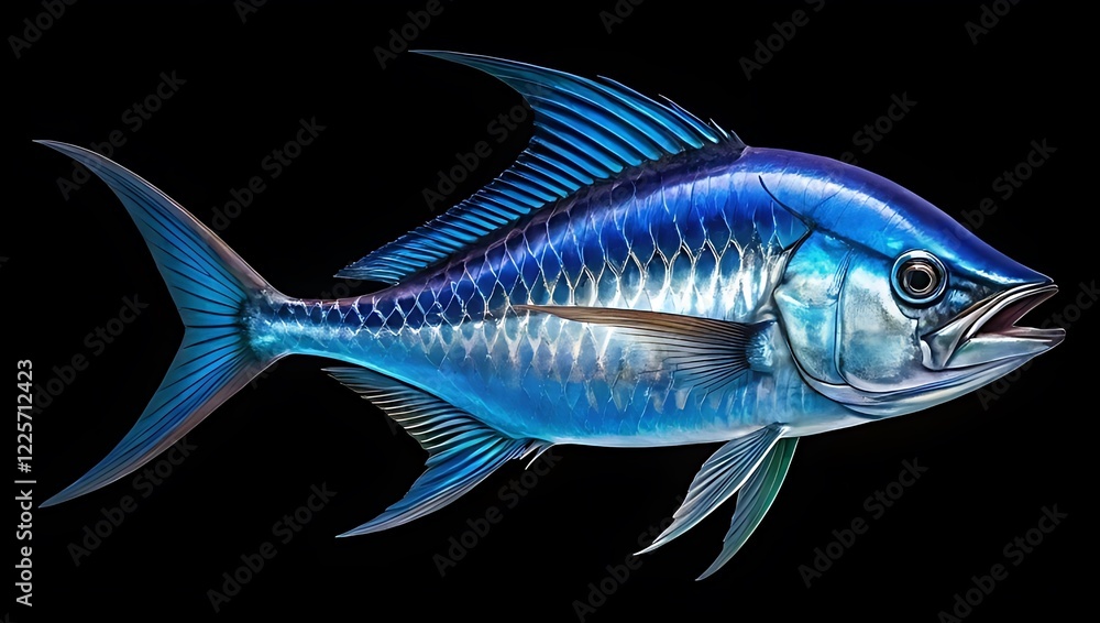 Beautiful blue marlin, cut out Beautiful blue marlin, cut out