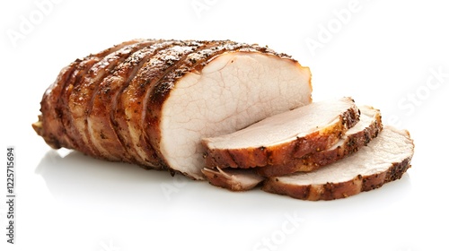 Delicious Roasted Pork Loin Slices, Herb Roasted Pork Tenderloin,  Crispy Skin, Seasoned Meat