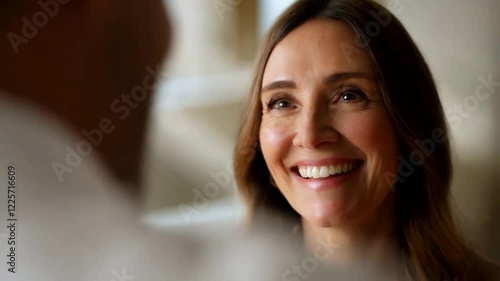 Wallpaper Mural Slow Motion Close-Up of a Woman’s Radiant, Proud, and Emotional Smile as She Celebrates a Hard-Earned Personal Achievement – A powerful, high-definition moment of self-fulfillment and triumph. Torontodigital.ca