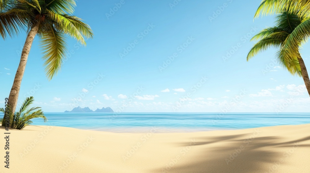 Tranquil Tropical Beach Scene Tranquil Tropical Beach Scene