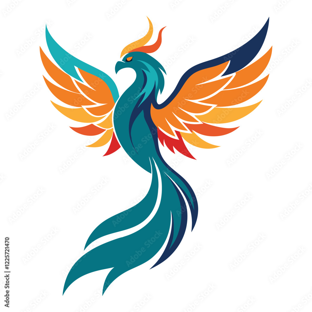 Vector art illustration of a bird of paradise Vector art illustration of a bird of paradise