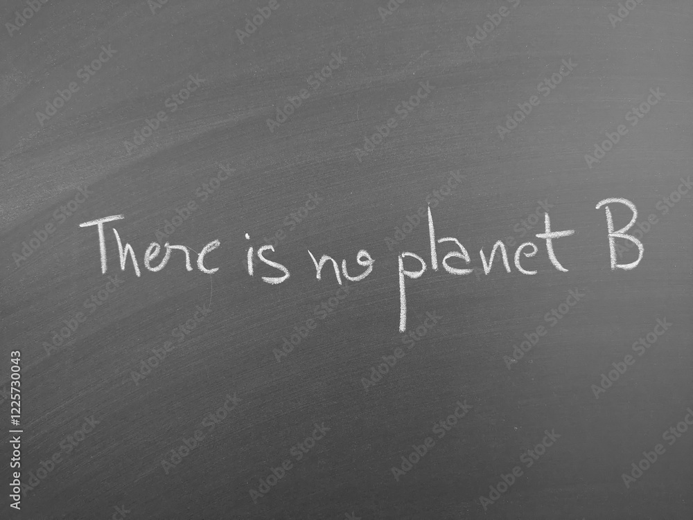 Obraz premium Handwritten environmental message 