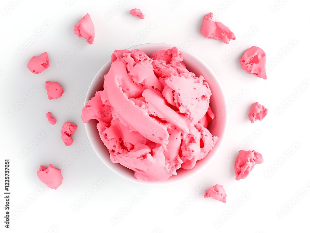 Strawberry yogurt ice drink with creamy texture Strawberry yogurt ice drink with creamy texture