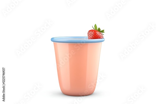 Strawberry yogurt ice drink photo