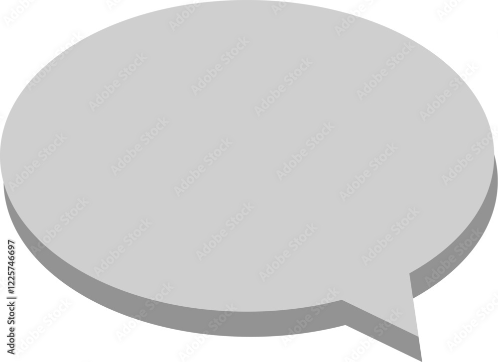 Gray speech bubble icon. Talk bubble. Vector. Gray speech bubble icon. Talk bubble. Vector.