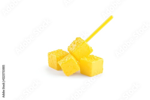 Pineapple splash with fresh chunks photo