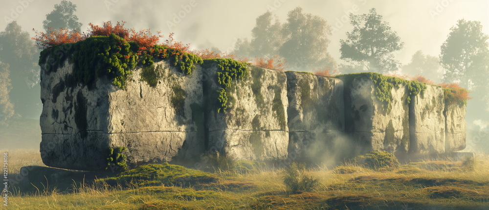 Naklejka premium Sacsayhuaman Megaliths undergroundBuried part of a_006