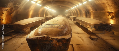 The huge monumental sarcophagi of the Serapeum of _004 photo