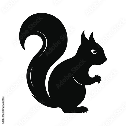 squirrel on a white background