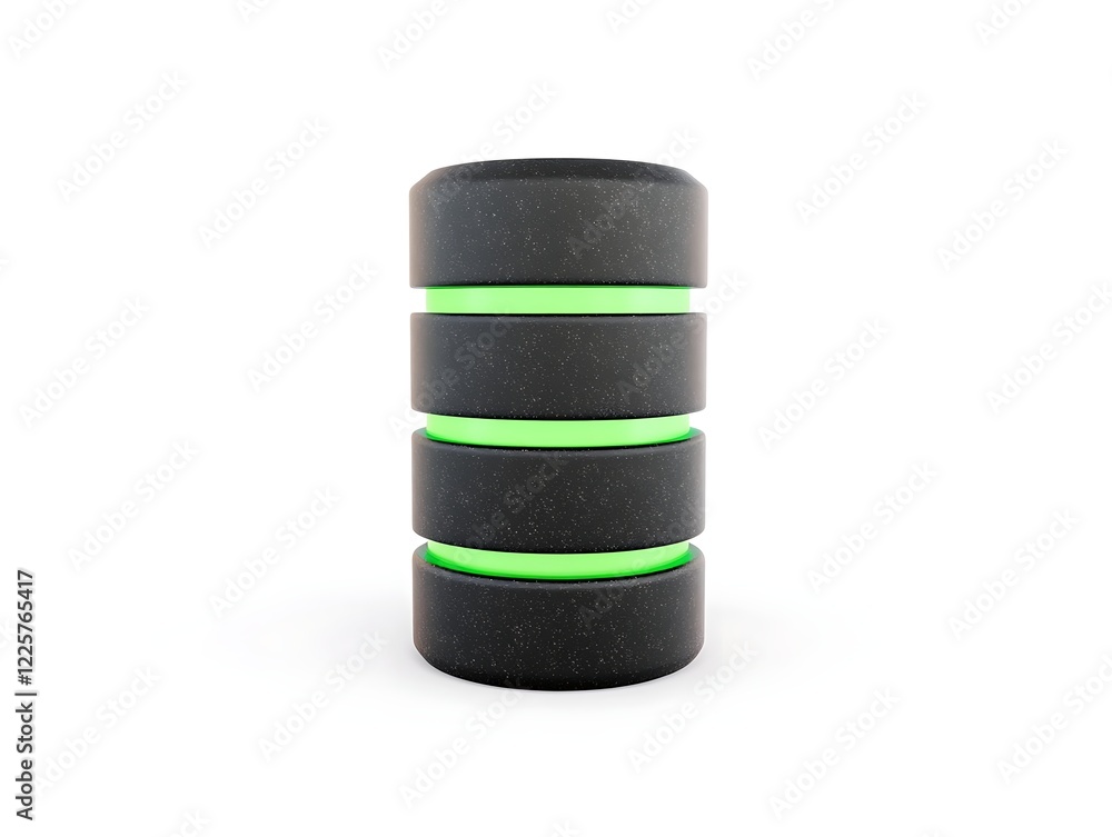 Green glowing battery icon with charge level Green glowing battery icon with charge level