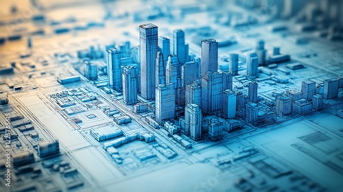 City blueprint urban architectural design high resolution hd picture