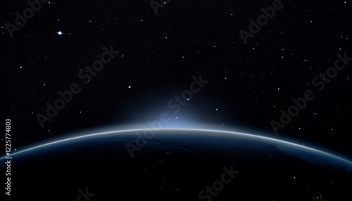 Wallpaper Mural 어두운 하늘을 배경으로 한 행성의 밤 장면 Torontodigital.ca