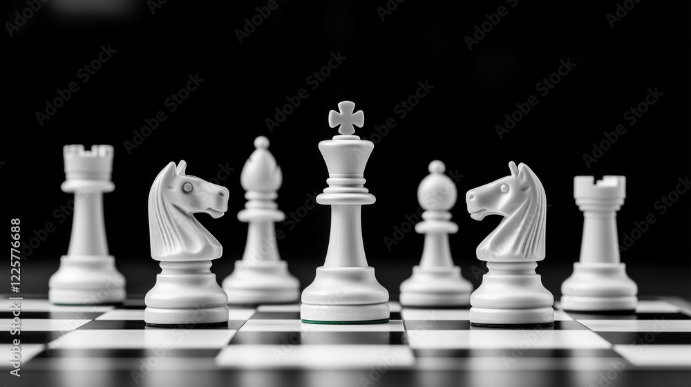 a black and white chessboard with pieces a black and white chessboard with pieces