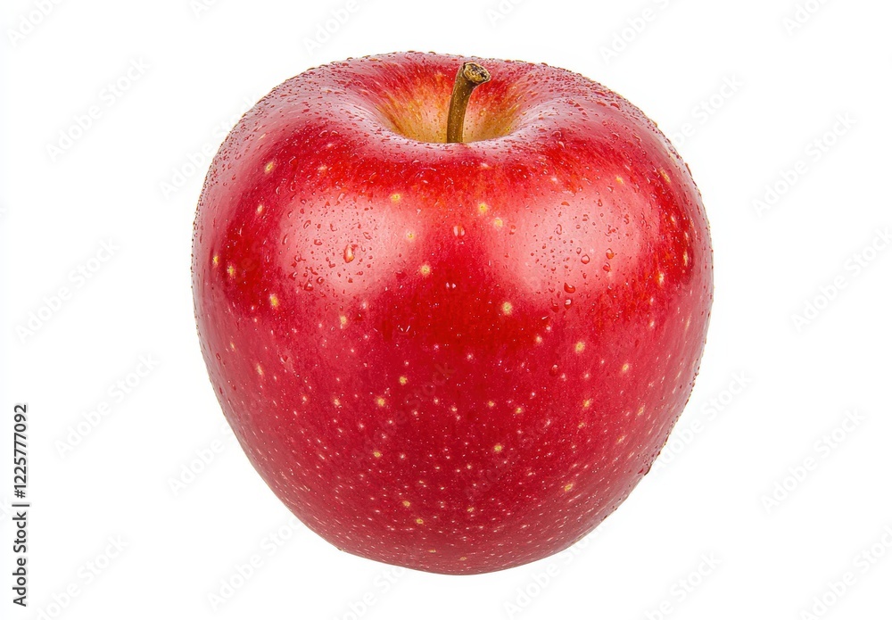 Red apple isolated on white background food photography studio setting high-resolution nature concept Red apple isolated on white background food photography studio setting high-resolution nature concept