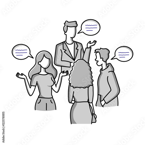 Check-In Icon. Team Collaboration and Progress Update Illustration for Workplace Meetings.