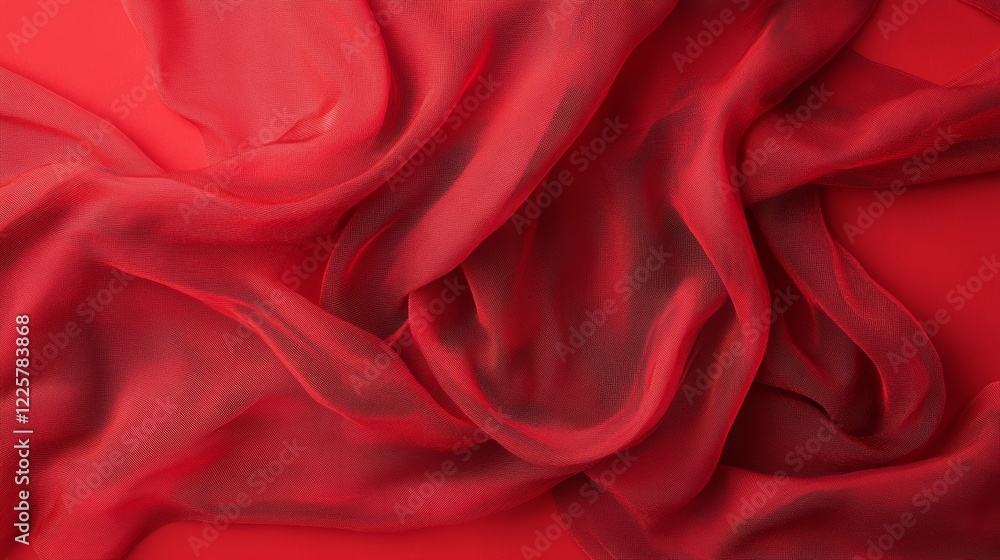 Obraz premium Curtain or drapes red background