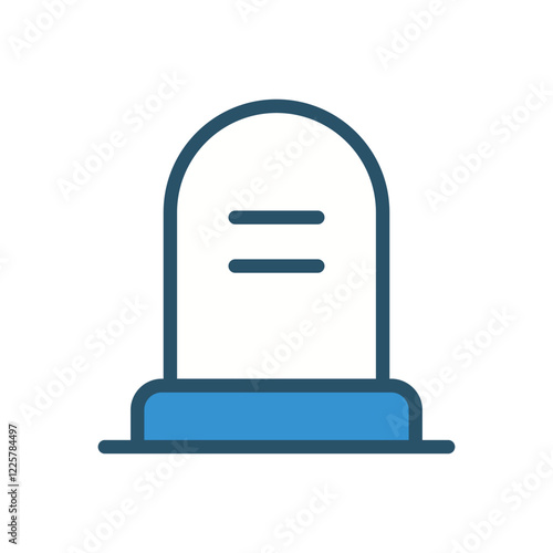 Graveyard  icon vector stock illustration