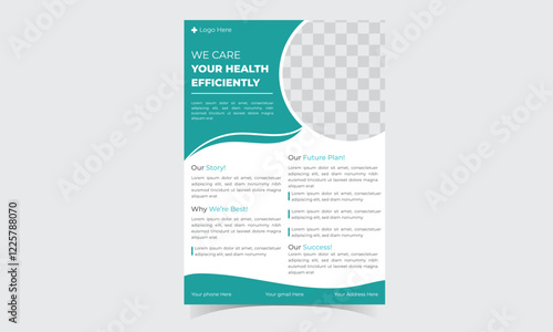 Professional and unique Medical Flyer And Medicine Market Minimalistic Creative Modern Flyer healthcare clinic doctor Template Design vector flyers design layout