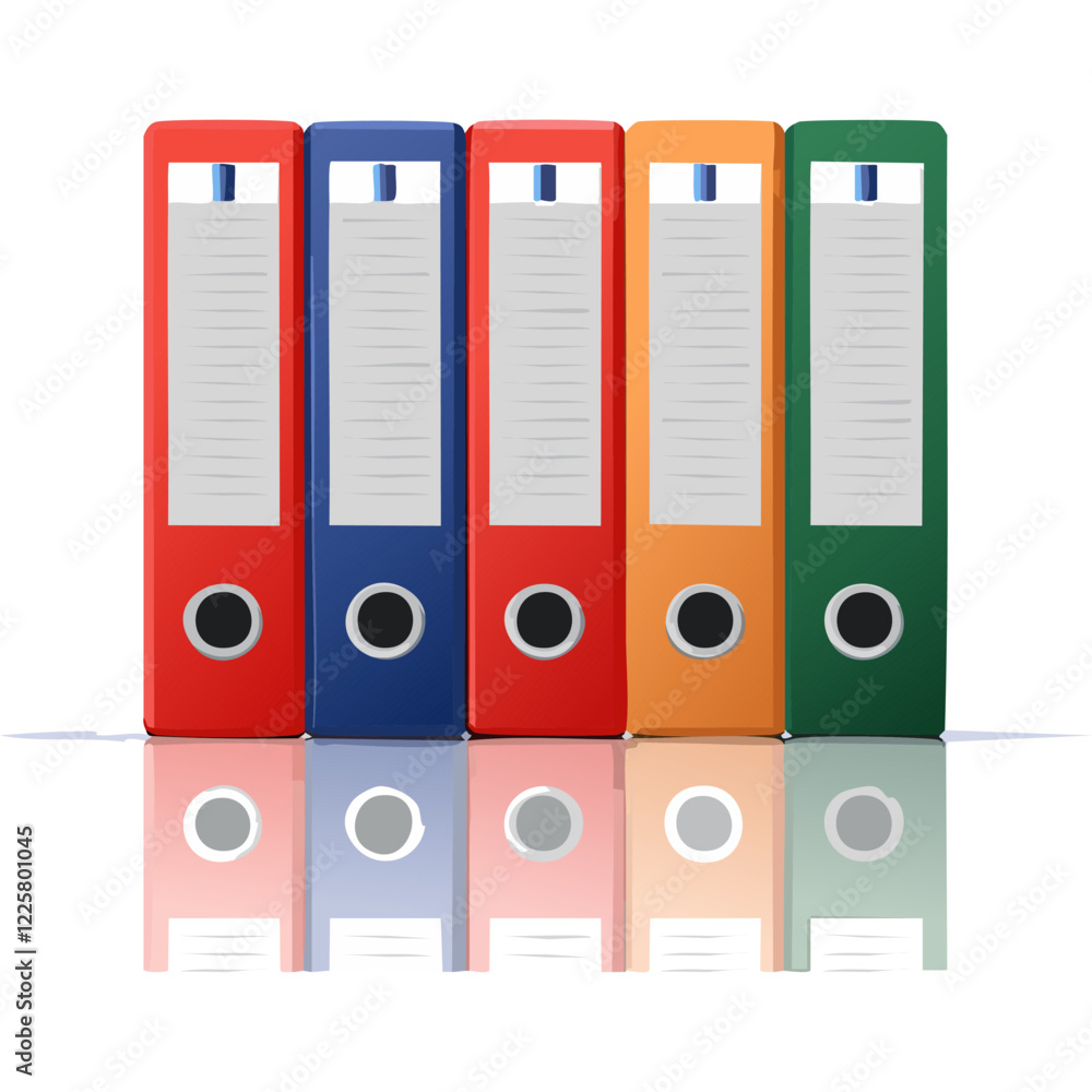 File folders used in the office are designed with artificial intelligence File folders used in the office are designed with artificial intelligence