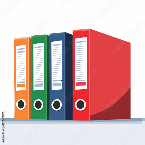 File folders used in the office are designed with artificial intelligence
