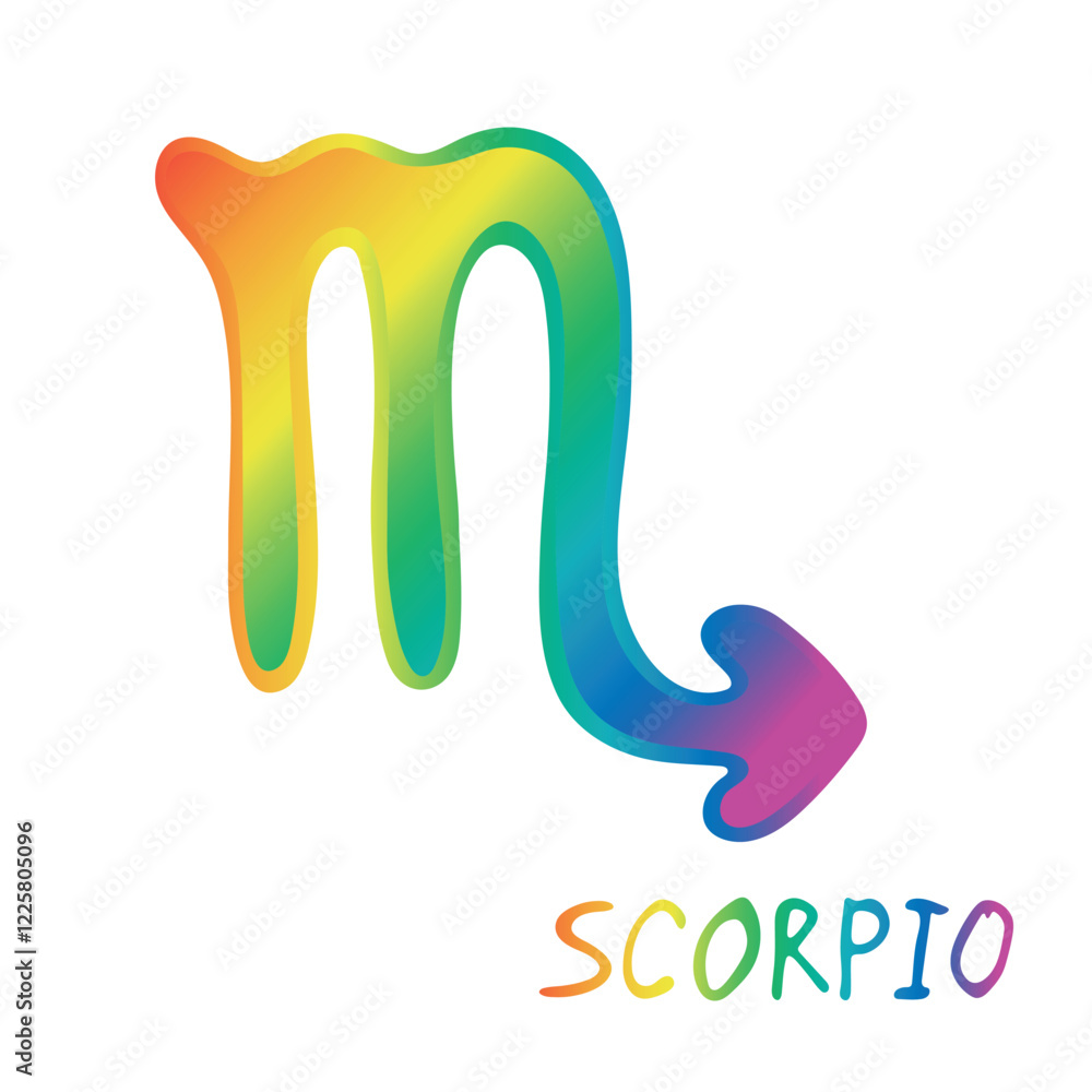 Hand drawn scorpio zodiac sign Esoteric symbol doodle Astrology clipart Element for design Hand drawn scorpio zodiac sign Esoteric symbol doodle Astrology clipart Element for design