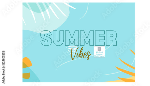 Summer holiday poster. summer flyer vector design