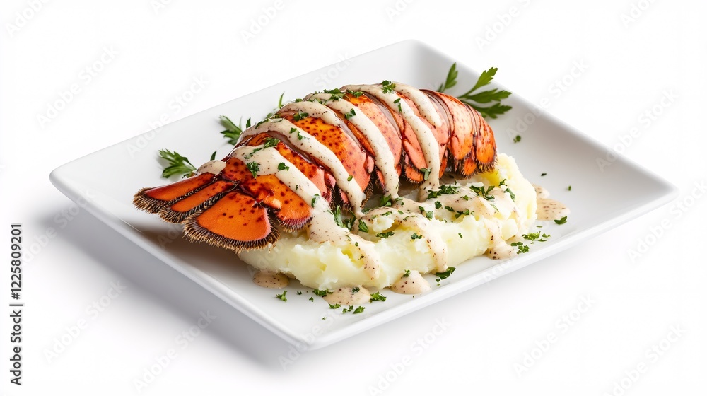 Delicious Lobster Tail with Mashed Potatoes Delicious Lobster Tail with Mashed Potatoes
