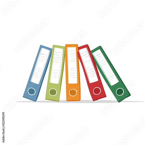 File folders used in the office are designed with artificial intelligence