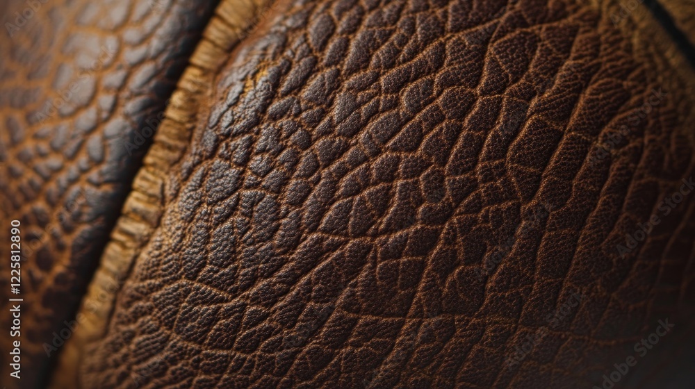 A close-up of the rugged, detailed surface of an official leather basketball, perfect for sports-related designs A close-up of the rugged, detailed surface of an official leather basketball, perfect for sports-related designs