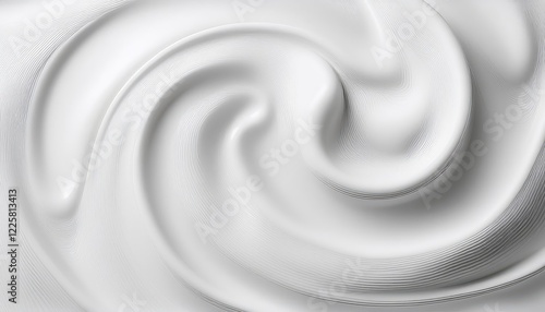 Striking Abstract Artwork featuring a Motionful Liquid Splash against a White Backdrop, Expressing Dynamic Energies and Intriguing Textures. photo