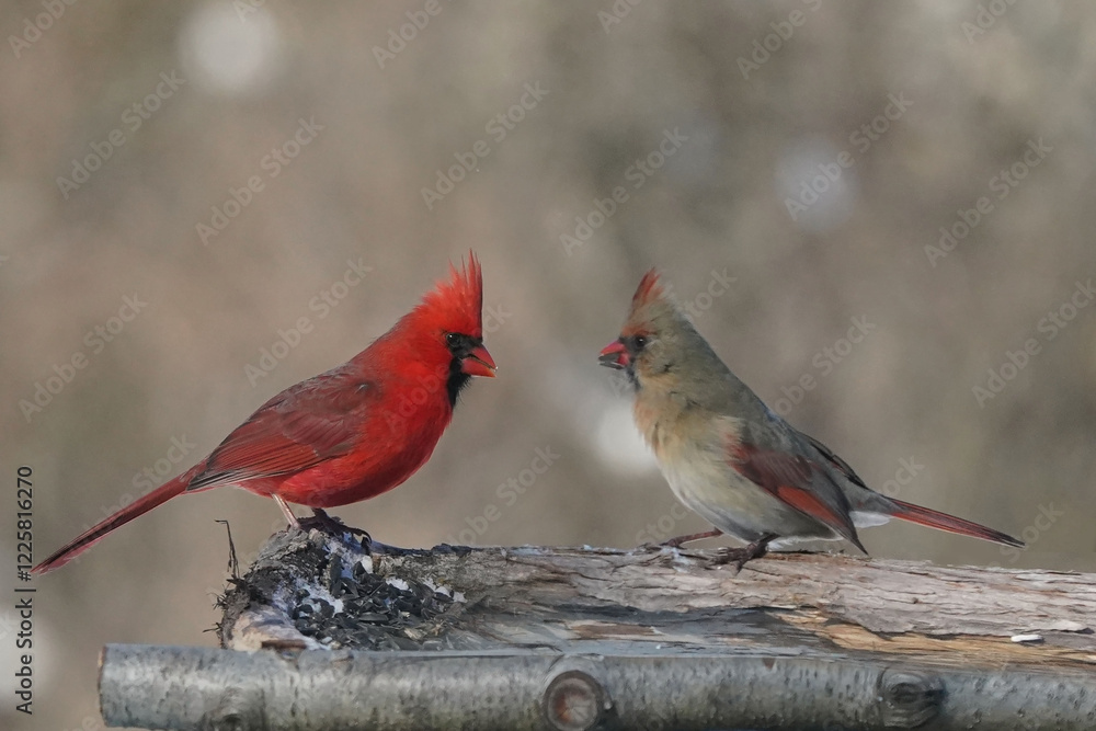 Cardinals in Winter